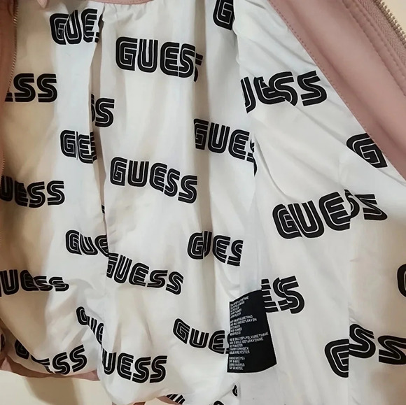Pink GUESS faux leather jacket size XL - Picture 2 of 7